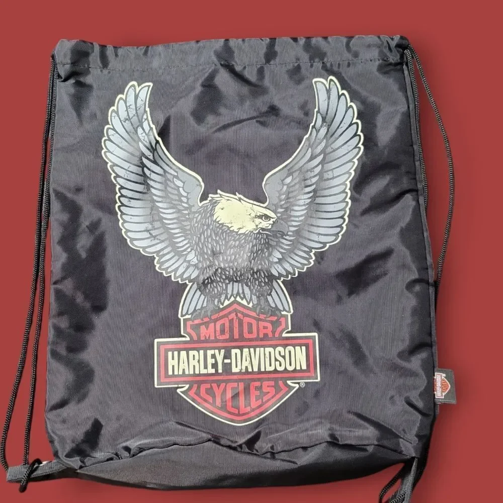 Harley Davidson Licensed Drawstring Bag